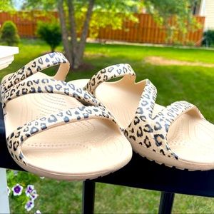 Leopard Croc Sandals ✨ Sz 11